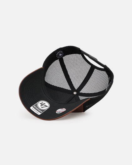 47 Brand Los Angeles Dodgers 'Tonal Suede' '47 Offside Trucker Snapback Chocolate