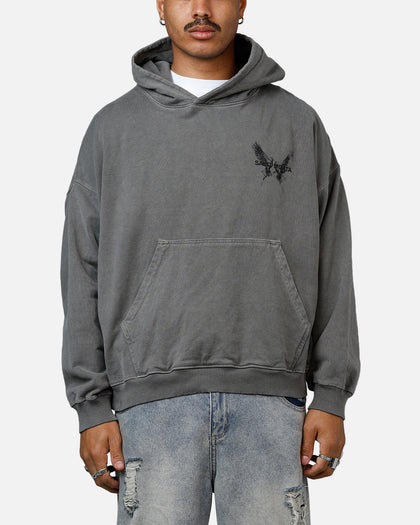 Saint Morta Black Doves Premium Hoodie Washed Charcoal