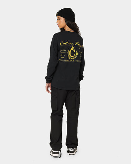 Culture Kings CK Long Sleeve Tee Black