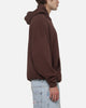 Carre Box Check Hoodie Chocolate