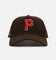 New Era Pittsburgh Pirates 'Walnut Cord' 9FORTY A-Frame Corduroy Snapback Walnut