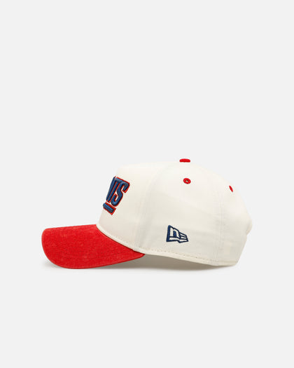 New Era New York Giants 'Washed Metallic' 9FORTY A-Frame Snapback Official Team Colors