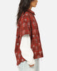 Saint Morta Sanctuary Layered Button Up Shirt Red