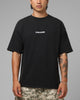 Loiter Script Boxy T-Shirt Washed Black
