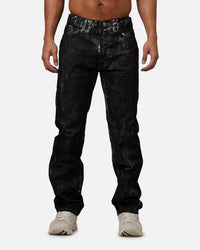 MNML D377 Straight Denim Jeans Washed Black