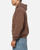 American Thrift Zip Hoodie Washed Brown