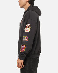 Mitchell & Ness Queensland Maroon 8 Straight Box Hoodie Washed Black