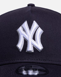 New Era New York Yankees 'Running Stitch' 9FORTY A-Frame Snapback Official Team Colours