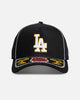 New Era Los Angeles Dodgers 'Rose Visor' 9FORTY A-Frame Trucker Snapback Black/Rose