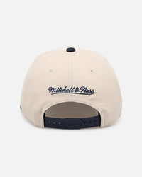 Mitchell & Ness Los Angeles Dodgers 'Visor Stripes' Pro Pinch Snapback Natural