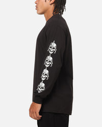 West Coast Choppers Skulls Long Sleeve T-Shirt Black