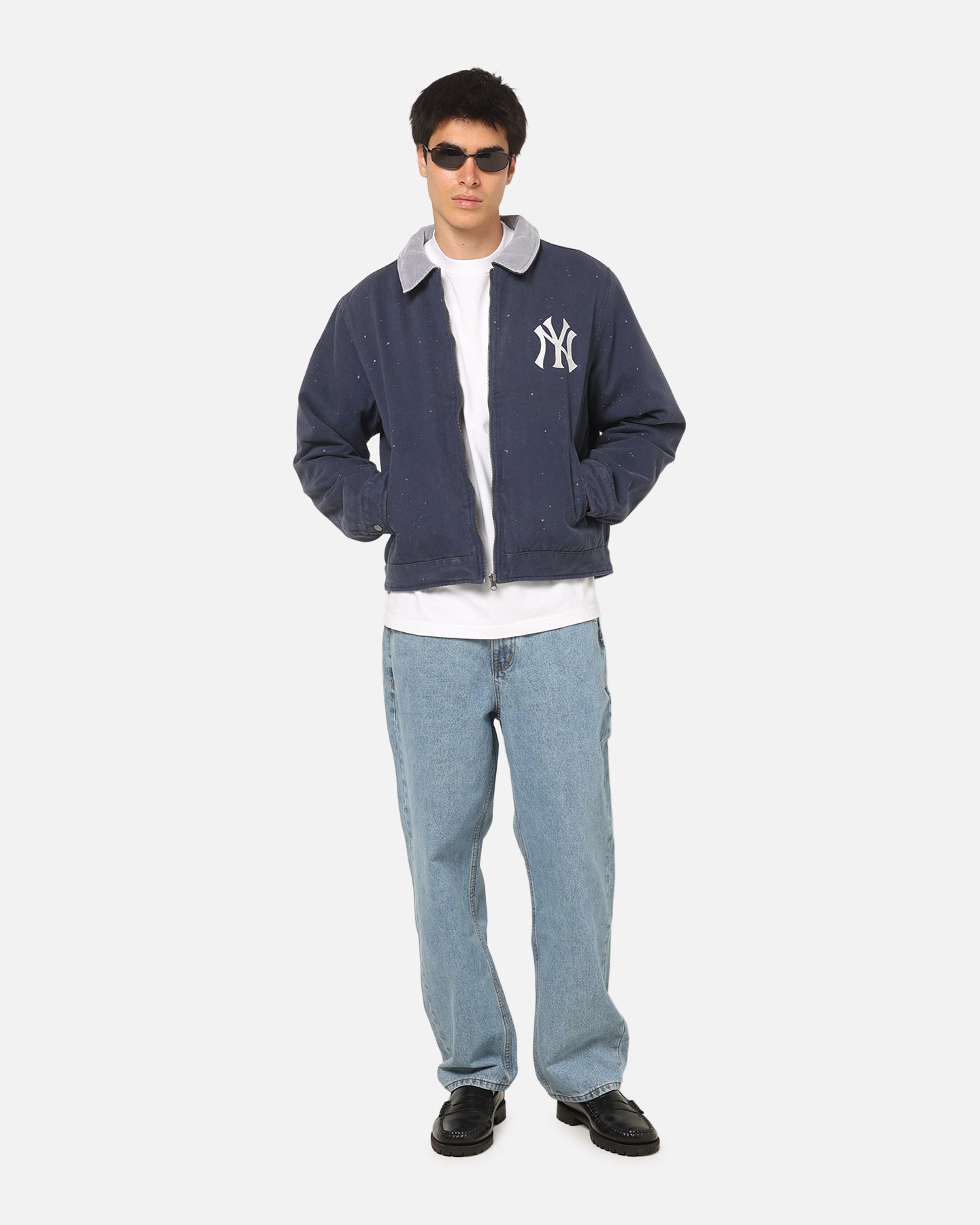 Majestic Athletic New York Yankees Paint Splat Carpenter Jacket