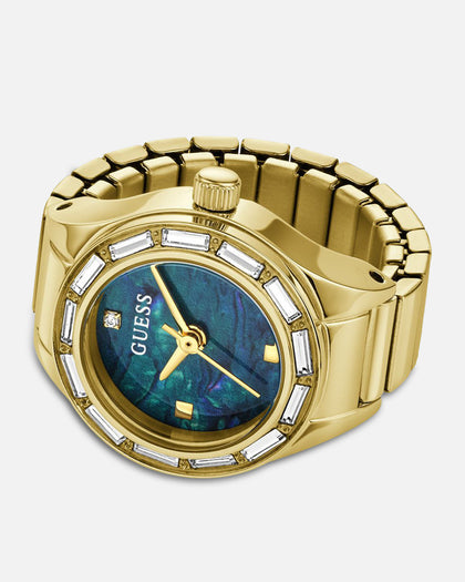 Guess Mainline Women's Esme Crystal Ring Watch Gold/Teal