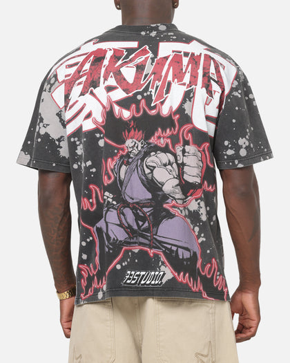 73Studio X Street Fighter Akuma All Over Print T-Shirt Black