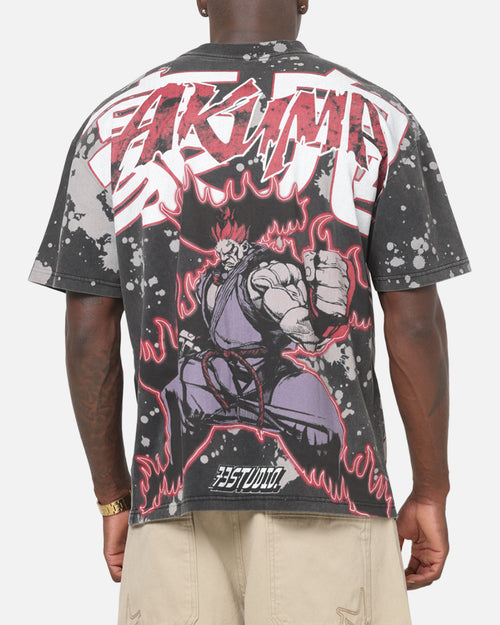 73Studio X Street Fighter Akuma All Over Print T-Shirt Black
