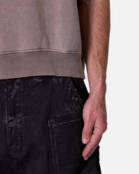 MNML Sleeveless Rag Shirt Washed Brown