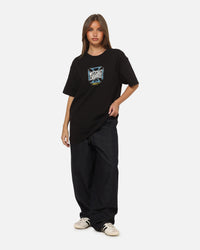 West Coast Choppers Skew Logo Flames T-Shirt Black