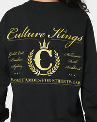 Culture Kings CK Long Sleeve Tee Black