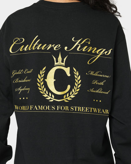 Culture Kings CK Long Sleeve Tee Black