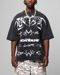 Loiter Metal Stacked Vintage T-Shirt Vintage Black