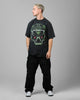 Loiter Inferno Drop T-Shirt Black Acidwash