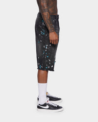 XXIII Wylie Paint Shorts Washed Black