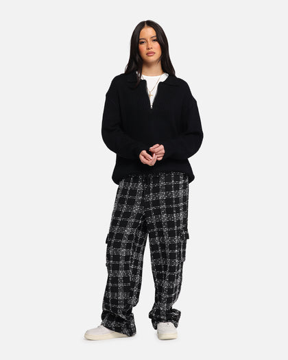 XXIII 3/4 Zip College Jumper Black