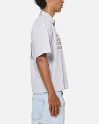 Majest Athletic Las Vegas Raiders Graphic Boxy Shirt White/Navy