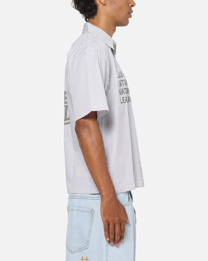 Majest Athletic Las Vegas Raiders Graphic Boxy Shirt White/Navy