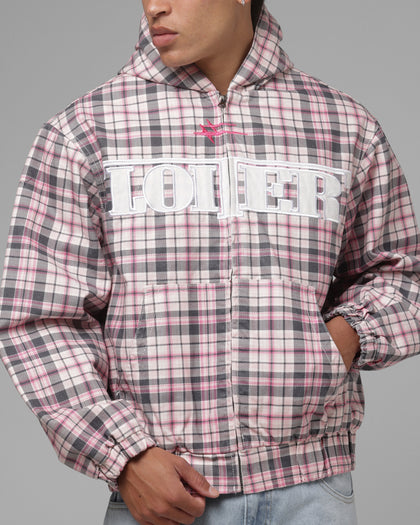 Loiter Racer Work Jacket Pink Plaid