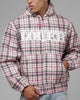 Loiter Racer Work Jacket Pink Plaid