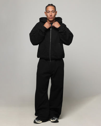 American Thrift Zip Hoodie Black