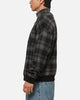 Carre Gridlock 1/4 Zip Crewneck Black Plaid