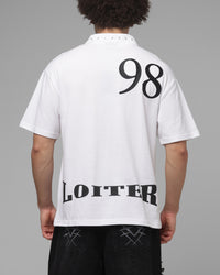 Loiter United Polo T-Shirt Off White
