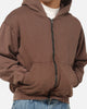 American Thrift Zip Hoodie Washed Brown