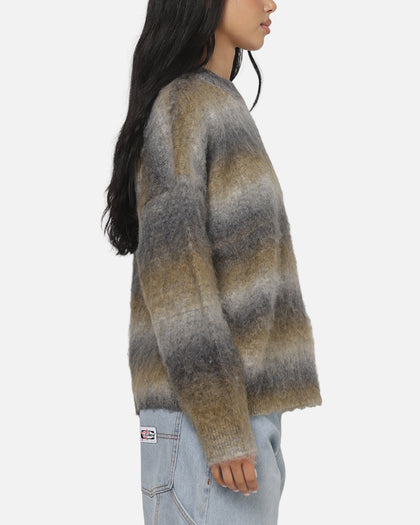 Carre Ombre Knitted Jumper Brown Stripe