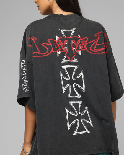 Loiter Hardcore Premium T-Shirt Washed Black