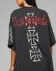 Loiter Hardcore Premium T-Shirt Washed Black