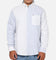 Tommy Jeans Relaxed Oxford Stripes Button Up Shirt Blue Pinstripe