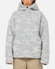 Carre Sherpa Hooded Jumper Snow Camo