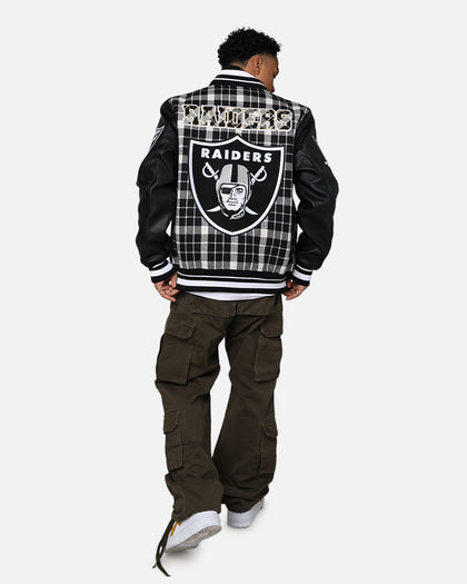 Pro Standard Las Vegas Raiders Pro Prep Plaid Jacket White/Black