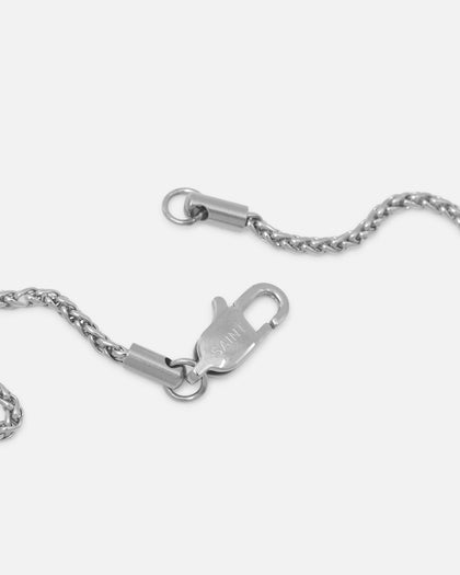Saint Morta 2MM Palm Chain White Gold