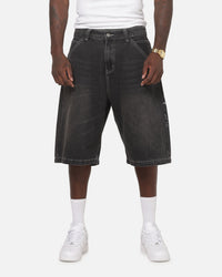 Ed Hardy Dragon Jorts Washed Black