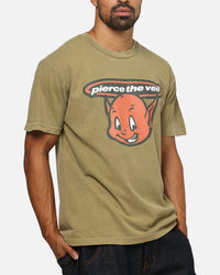 Pierce The Veil Bootleg Devil T-Shirt Army Green