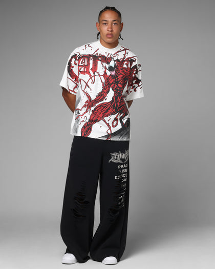 Loiter Destruct Sweat Pants Washed Black