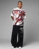 Loiter Destruct Sweat Pants Washed Black