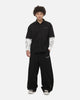 Saint Morta Marked Layered Long Sleeve Button Up Shirt Black/White