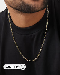 House Of Auric 10.5mm Long Cable Chain 18K Gold Vermeil