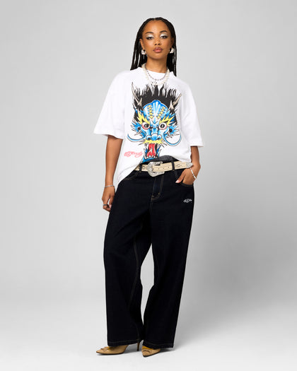 Ed Hardy Blue Dragon T-Shirt White
