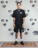 Carre Tag Mock Neck T-Shirt Black